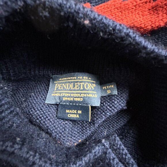 Pendleton Womens Petite Small Merino Wool Knit Duster Cardigan Sweater Button Up - Picture 3 of 7